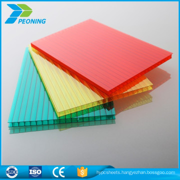 Super highly tinted twin double wall uv lexan polycarbonate plastic roof honeycomb sheets 10mm